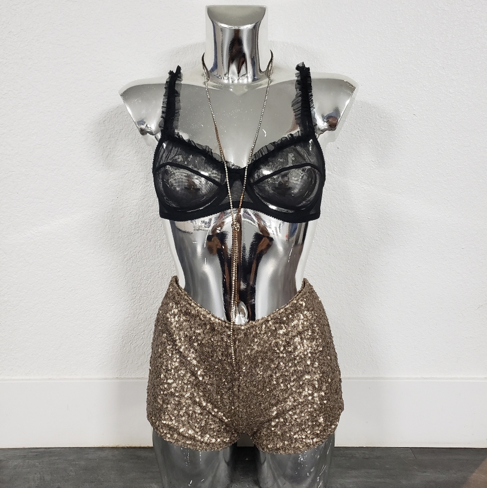 Black Sheer Detailed Fredericks Seduction Bra